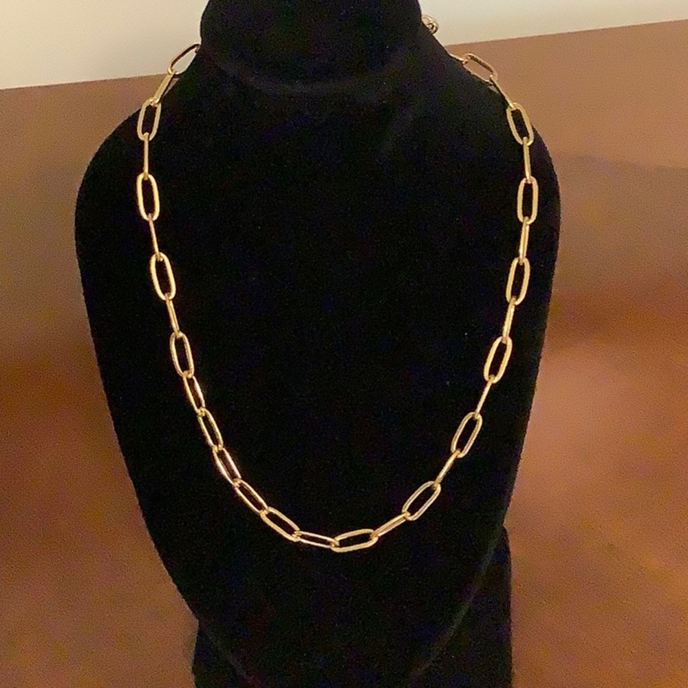 🦋 NWOT Gold tone ring necklace
